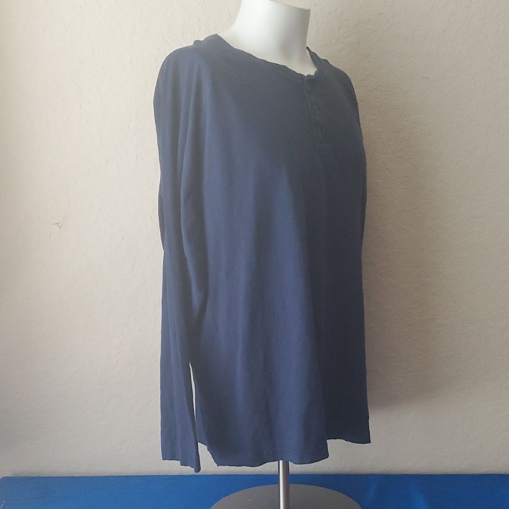 Magellan Outdoors Men's MagShield Long Sleeve Henley Blue Size XL-Adventure Gear - Picture 5 of 7